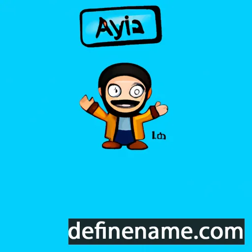 cartoon of the name Ayhal