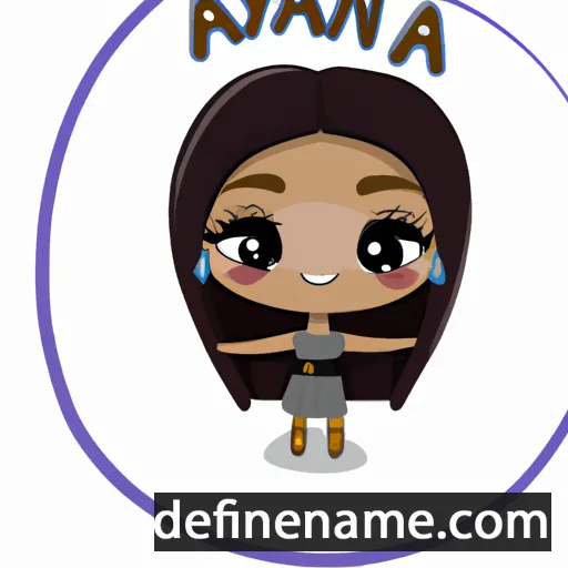 cartoon of the name Ayiana