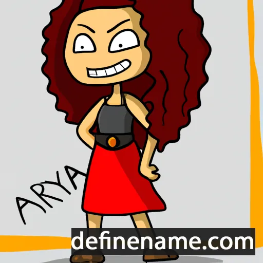 cartoon of the name Ayira