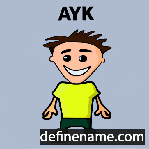 cartoon of the name Ayk