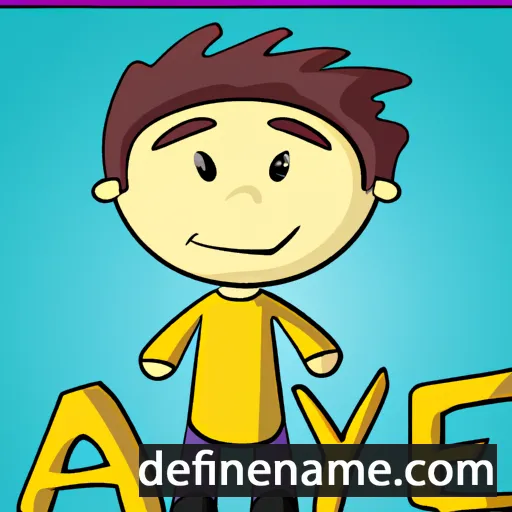 cartoon of the name Ayke