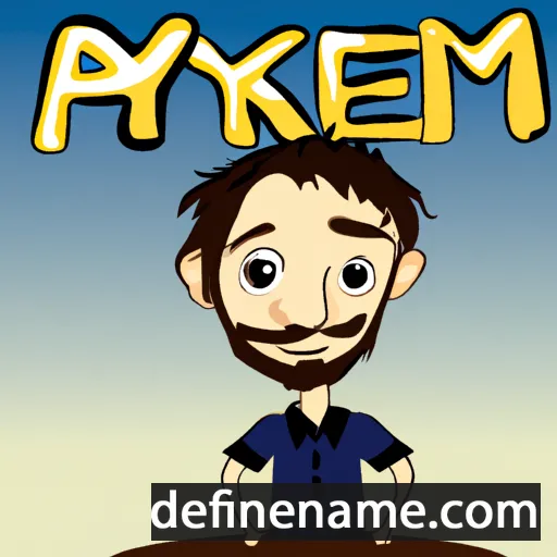 cartoon of the name Aykerim