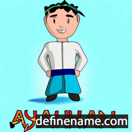 cartoon of the name Aykhaan