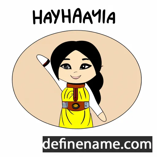 cartoon of the name Aykhaana