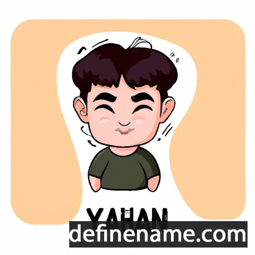 cartoon of the name Aykhan