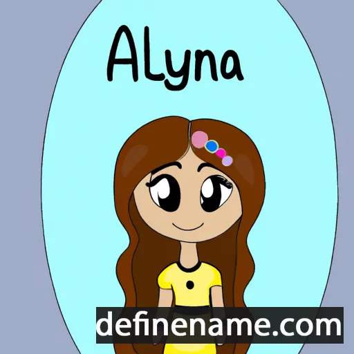 cartoon of the name Aylaana