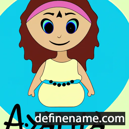 cartoon of the name Aylah