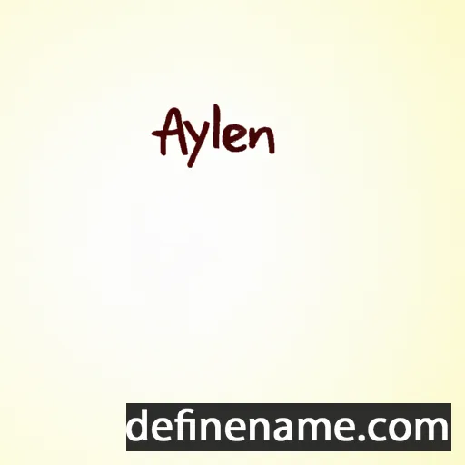 cartoon of the name Ayleen