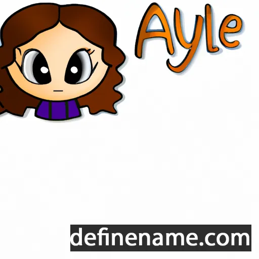 cartoon of the name Ayliea