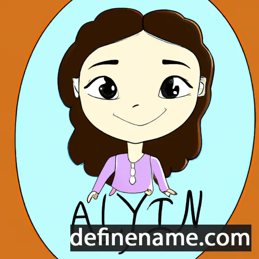 cartoon of the name Aylin