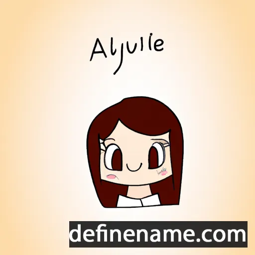 cartoon of the name Ayline