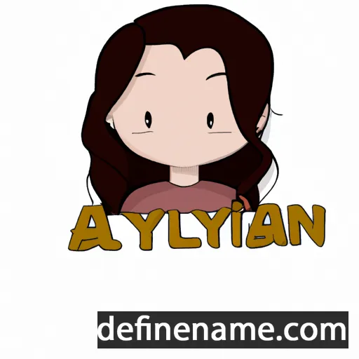 cartoon of the name Aylyn