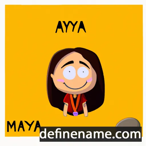 cartoon of the name Ayma