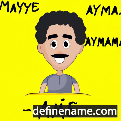 cartoon of the name Aymane