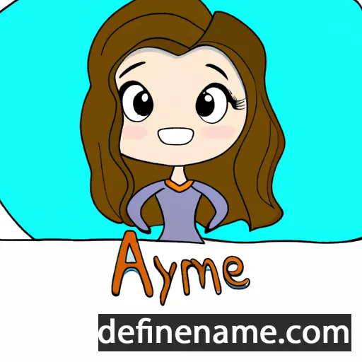 cartoon of the name Aymee