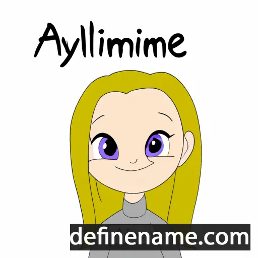 cartoon of the name Aymeline