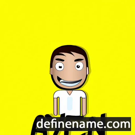 cartoon of the name Aymen