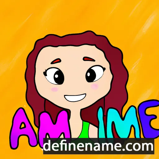 cartoon of the name Aymie