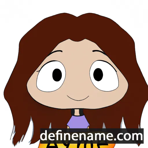 cartoon of the name Aymme