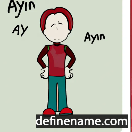 cartoon of the name Aynî