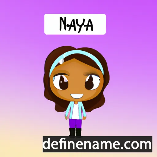 cartoon of the name Aynia