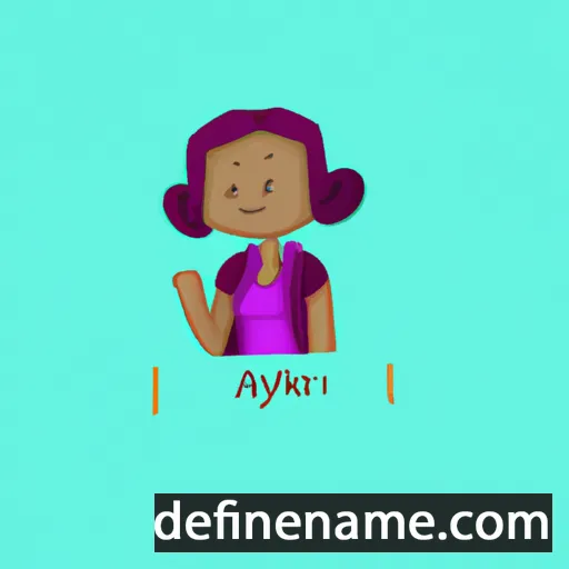 cartoon of the name Aynikki