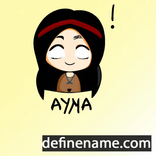 cartoon of the name Aynya