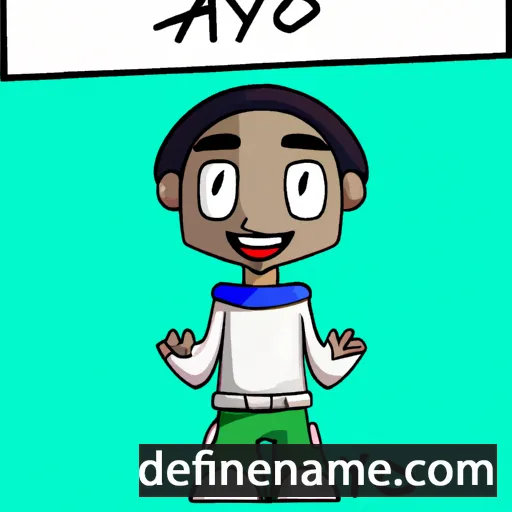 cartoon of the name Ayo