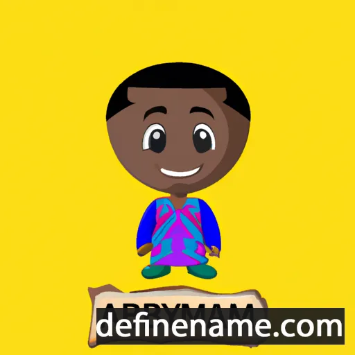 cartoon of the name Ayobami