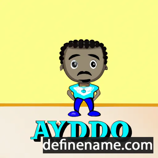 cartoon of the name Ayodeji