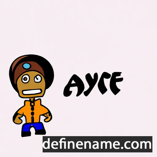 cartoon of the name Ayoe