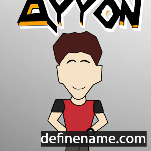 cartoon of the name Ayon