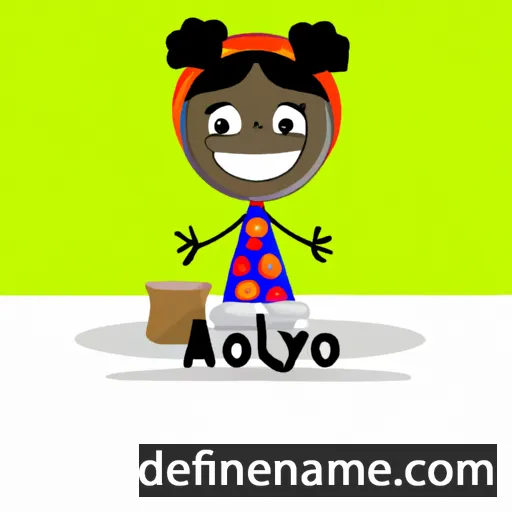 cartoon of the name Ayoola