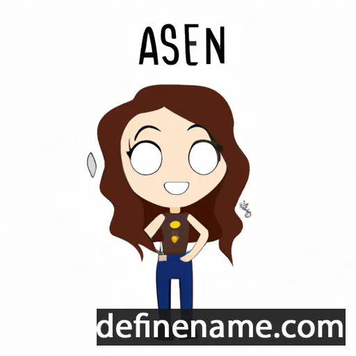 cartoon of the name Ayşen