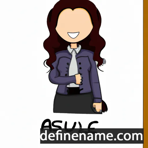 cartoon of the name Aysaule