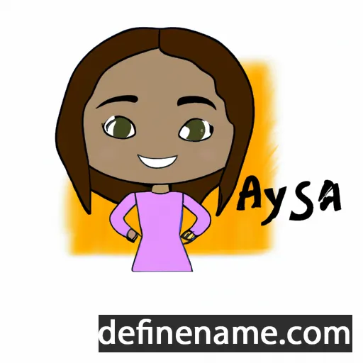 cartoon of the name Aysia