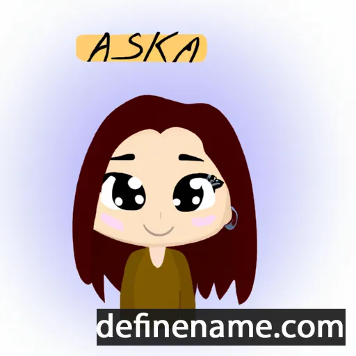 cartoon of the name Ayska