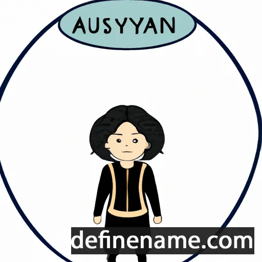 cartoon of the name Aysulpan