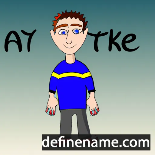 cartoon of the name Aytek