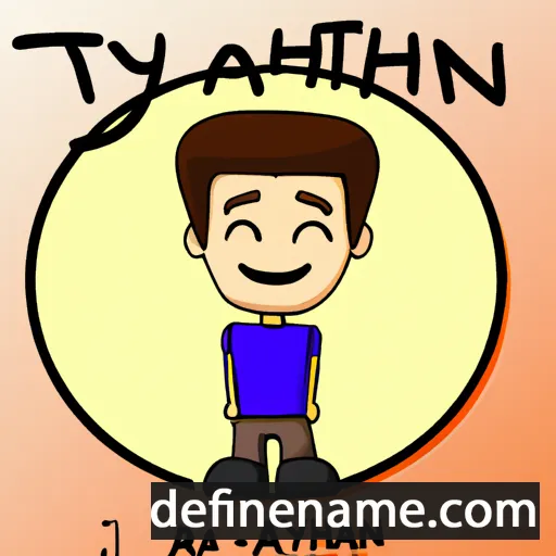 cartoon of the name Aythan