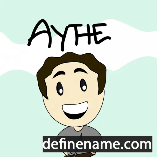 cartoon of the name Aythe