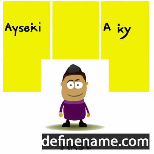 cartoon of the name Aytsik