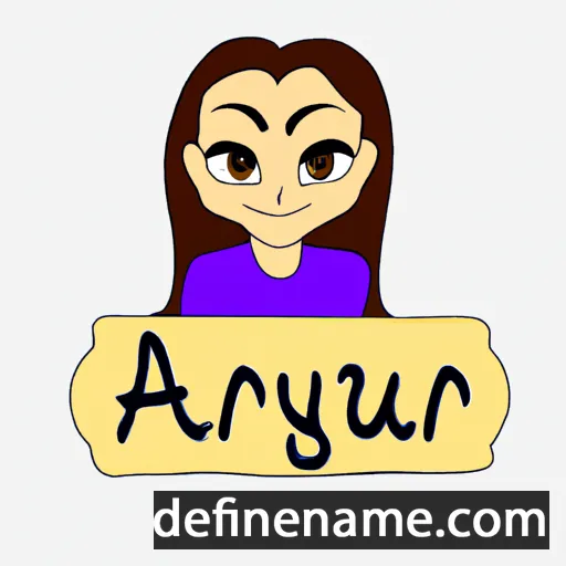 cartoon of the name Ayur