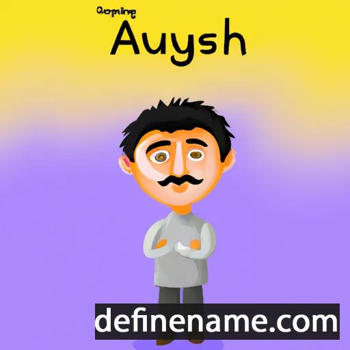 cartoon of the name Ayush