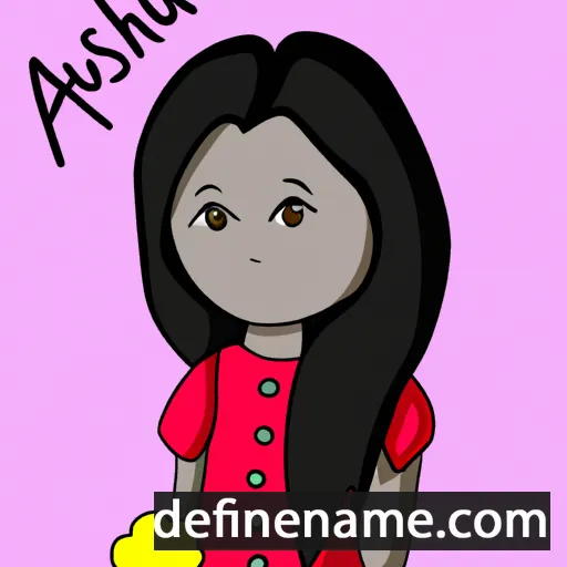 cartoon of the name Ayushi