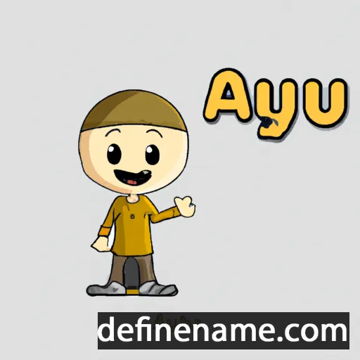 cartoon of the name Ayuub