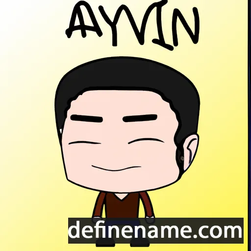 cartoon of the name Aywin