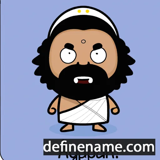 cartoon of the name Ayyappan