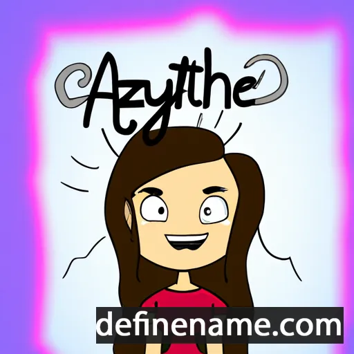 cartoon of the name Ayzineth