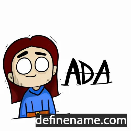 cartoon of the name Azada